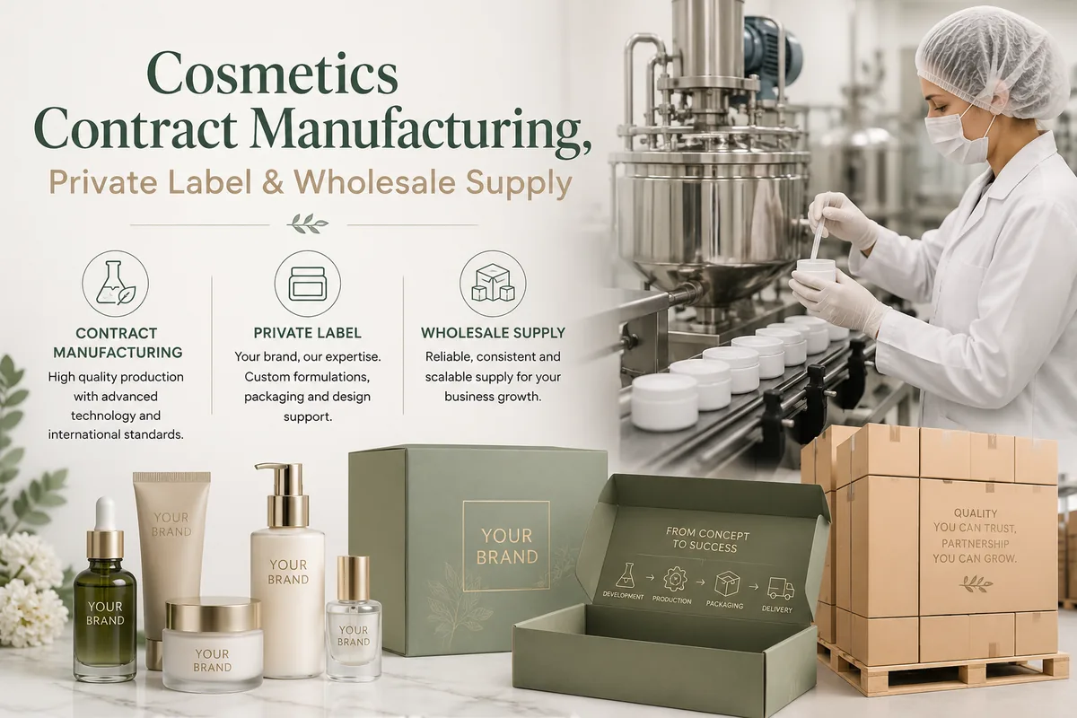 Cosmetics Contract Manufacturing, Private Label & Wholesale Supply